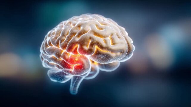 Human Brain Anatomy and Insights: A captivating image provides an intimate view of the intricate structures and functionality of the human brain.