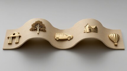 Business strategy optimization roadmap icon concept structured framework for enhancing organizational growth and success