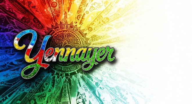 Vibrant Indian Wedding Event Poster Design Celebrating Jennaauer With Colorful Mandala Art