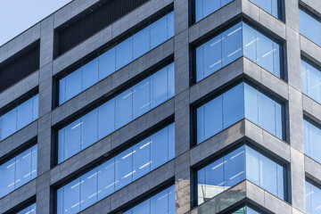 都心建築探訪　汐留あたりの超高層建築のファサード