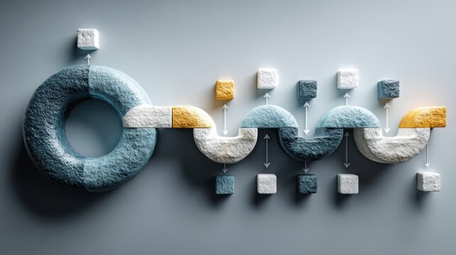 Corporate agility transformation framework roadmap icon concept visualizing strategic business adaptation and growth processes