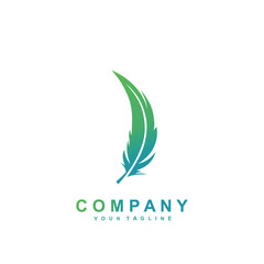 abstract green logo design