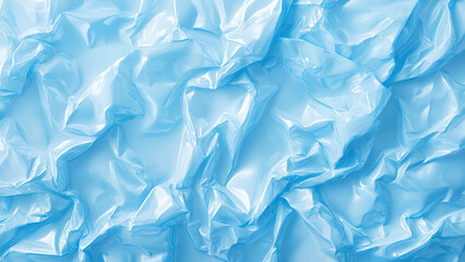 Obraz premium blue glowing plastic bag wave texture background 