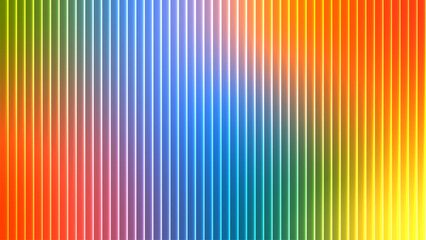 Vibrant abstract background with vertical lines in a rainbow gradient of colors