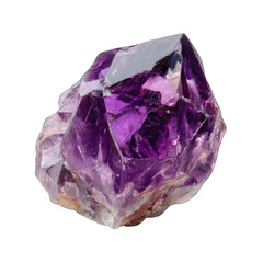 Close-up of a multifaceted amethyst crystal