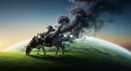 Animal agriculture reduction concept art