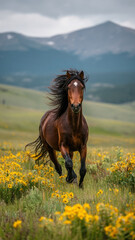 horse in the field