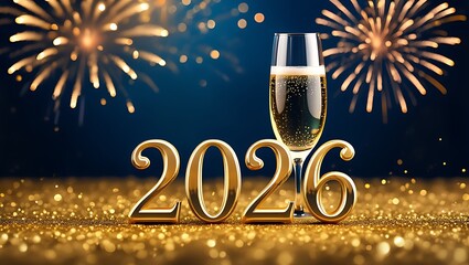 New Year 2026 Celebration with Champagne and Fireworks A Festive Outlook for the Coming Year