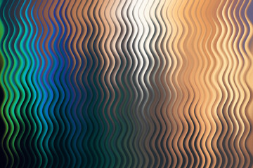 Colorful abstract background with repeating wavy lines and a vibrant gradient