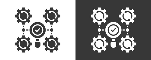 Analysis Icon Set Vector Collection Isolated In Black And White