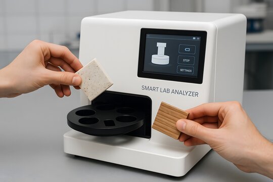 Laboratory testing machine for scientific research concept.