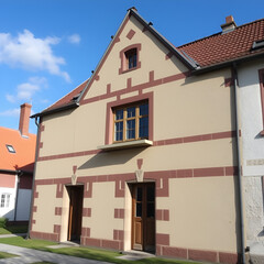 Obraz premium Haus Mauerwerk Sanierung