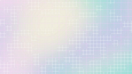 Soft Pastel Gradient Grid Line Abstract Background with Gentle Geometric Pattern
