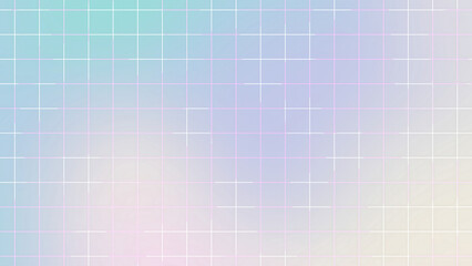 Pastel Gradient Grid Line Background with Soft Abstract Geometric Design