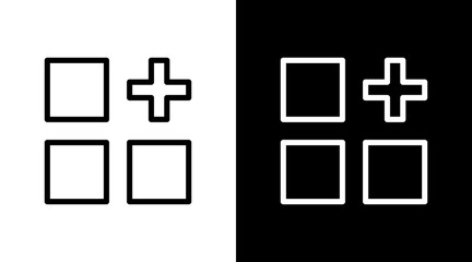 Fototapeta premium Menu White Icon Set Design