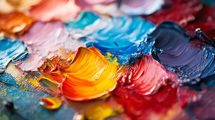watercolor paints and brushes