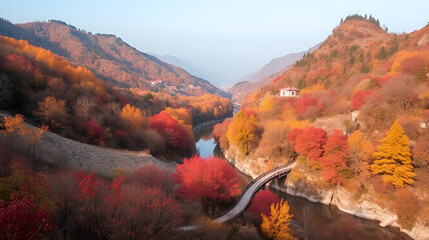 Sichuan ganzi autumn scenery