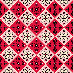 Basic Shape, Floral Vector Geometric pattern with retro-inspired shapes, trendy color palette, and versatile layout. Great for digital art, poster design, and web backgrounds.”