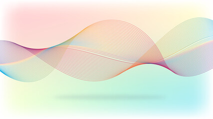 Abstract wallpaper in pastel colors with abstract lines