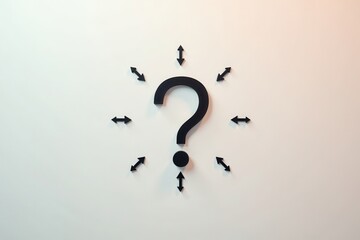 Seeking Answers A Conceptual Representation of Multiple Pathways and Uncertain Choices Surrounding a Central Question Mark