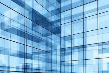 Obraz premium abstract blue glass building background in vector illustration with modern architecture elements for industrial and business concepts