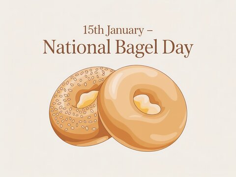 Celebrate national bagel day on january 15th with delicious bagels and cream cheese - Powered by Adobe