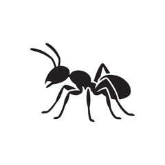 ant isolated on white background. vector eps 10
