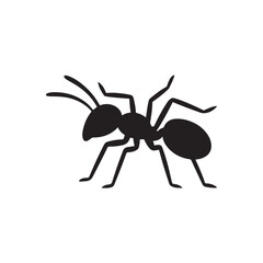 ant isolated on white background. vector eps 10