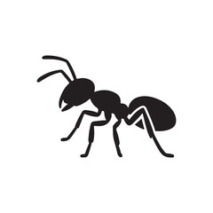 ant isolated on white background. vector eps 10