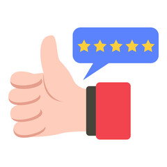 This 5 stars rating illustration is suitable for Cyber Monday.