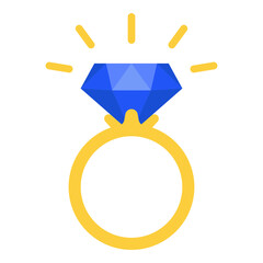 This diamond ring illustration is suitable for Cyber Monday.