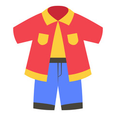 This clothes illustration is suitable for Cyber Monday.