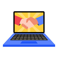 This laptop deal illustration is suitable for Cyber Monday.