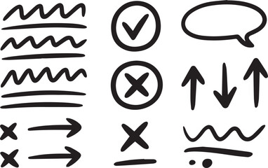 Doodle icon set