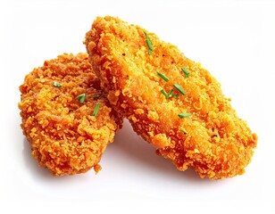 Crispy Fried Chicken Nuggets Close Up