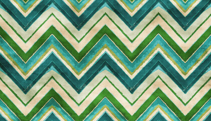 seamless chevron pattern background with green and white colors