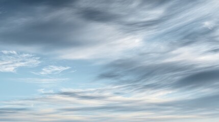 Serene minimalist sky backdrop with soft cloud textures and gradient transitions, ideal for website hero section, corporate presentation, and commercial advertising space

