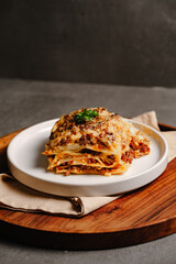 lasagna with tomato sauce