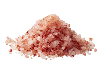 Himalayan salt mound, pink hue, isolated black background