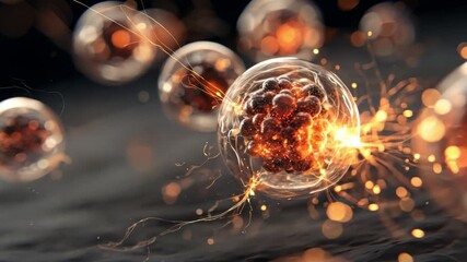 Microscopic World: Abstract view of intricate cellular structures, resembling a captivating exploration of the internal world. The image captures the delicate beauty of the biological system.