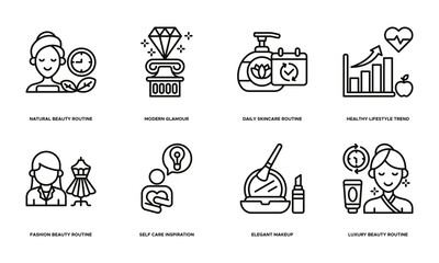 Banner Beauty Lifestyle Inspiration icon. Natural Beauty Routine, Modern Glamour, Daily Skincare Routine, Healthy Lifestyle Trend, Fashion Beauty Routine, Self Care Inspiration, Elegant Makeup, Luxury