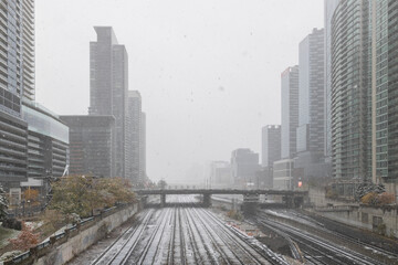 First snow in Toronto