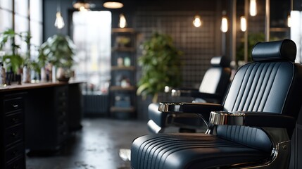 razor. A clean, modern barber studio featuring styling tools, captured with soft overhead lighting and a minimalist background. lifestyle magazines.