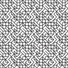 Seamless geometric pattern abstract maze or labyrinth, design for sportswear, jersey uniform, fashion textile, technical background, digital paper, and modern corporate branding.