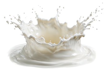 Milk crown splash