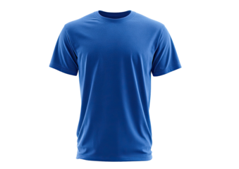 Simple blue t-shirt on a dark background