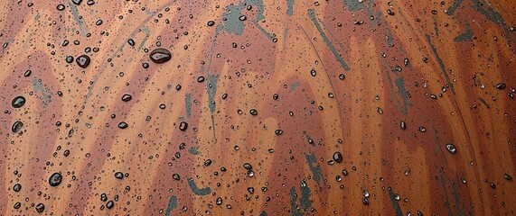 Oil Slick Abstract Background with Bubbles and Iridescent Texture