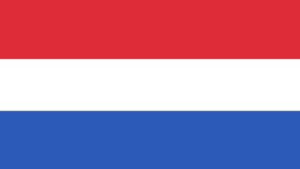 Obraz premium Netherlands national flag, red white and blue stripes