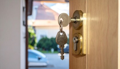 Keys in the Door Lock - Security and New Beginnings.