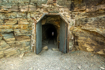 Rustic Door On The Eastern Side Of Ptarmigan Tunnel